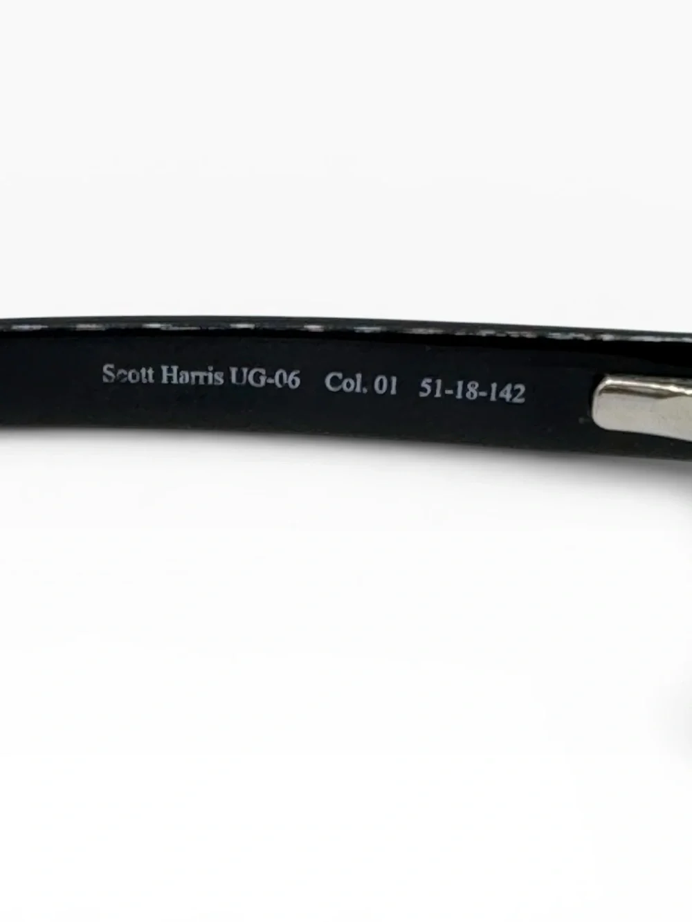 Scott Harris Underground Europa UG-06 Black Acetate Eyeglass Frames 51-18-142